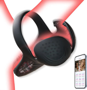 Vibrating Electric Male Masturbation Lock Ring Charging