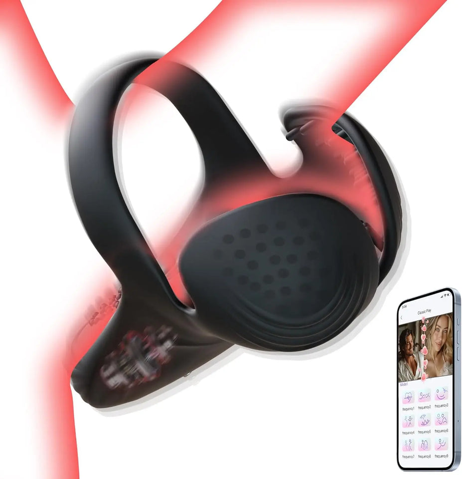 Vibrating Electric Male Masturbation Lock Ring Charging