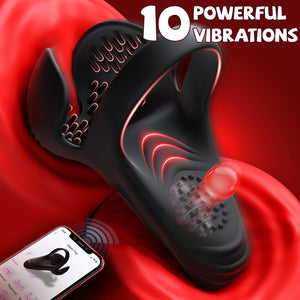 Vibrating Electric Male Masturbation Lock Ring Charging